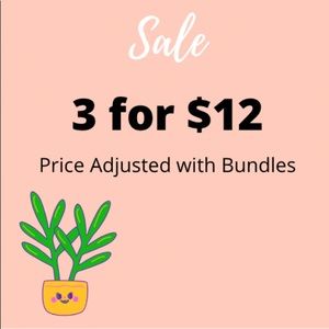 Sale !  3 for $12 on Marked Items